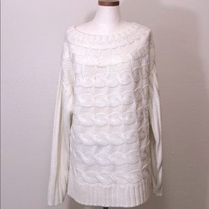 DKNY Cable Knit Long Sweater